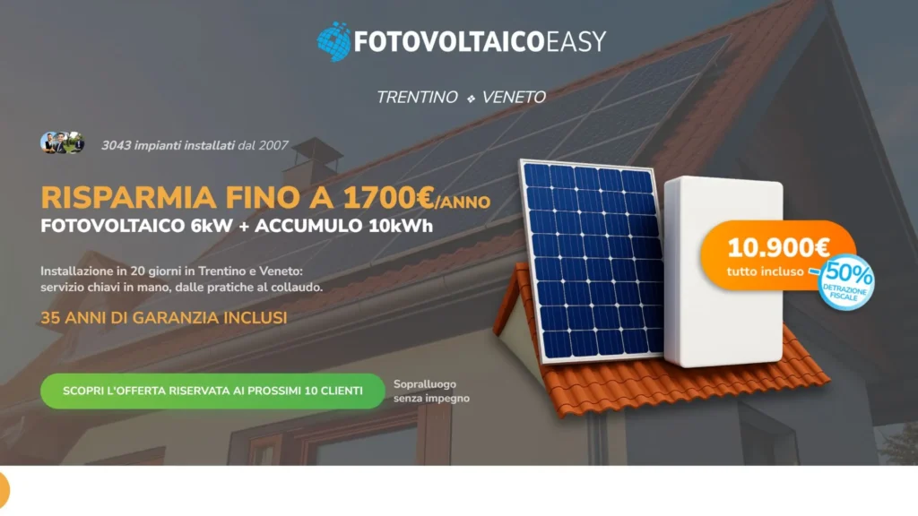 Esempio di Landing Page sviluppata da BeAve Studio (2)