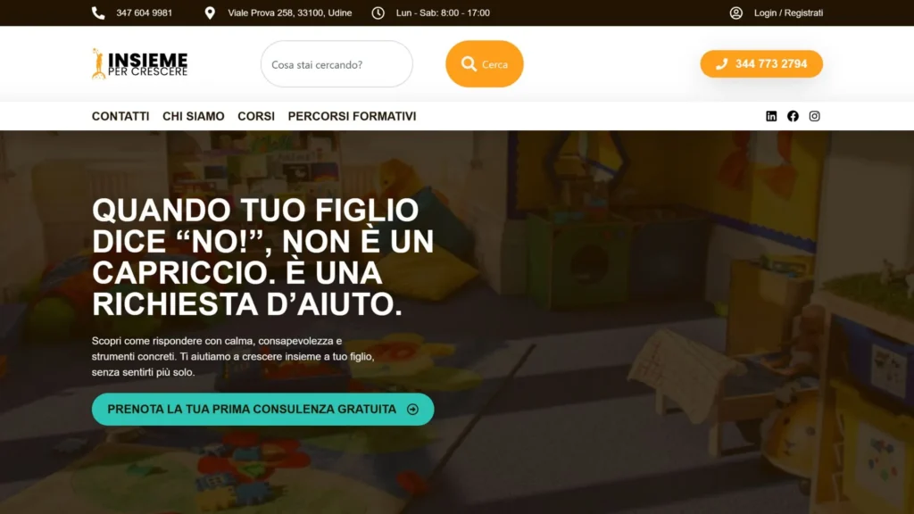 Esempio di Landing Page sviluppata da BeAve Studio (4)