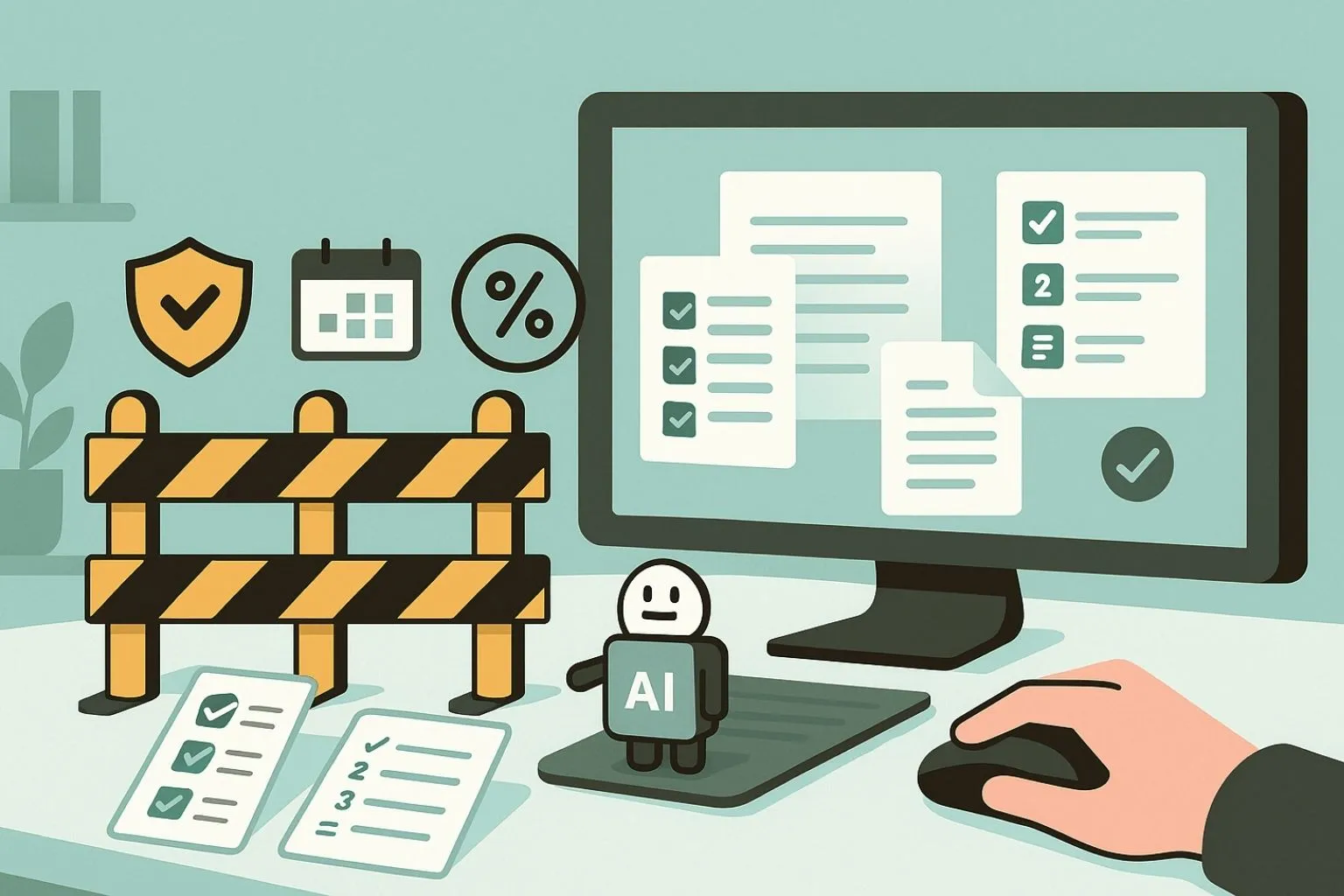 Illustrazione del workflow: appunti di sopralluogo organizzati dall’AI in contenuti che portano lead e finiscono in una pipeline di vendita.
